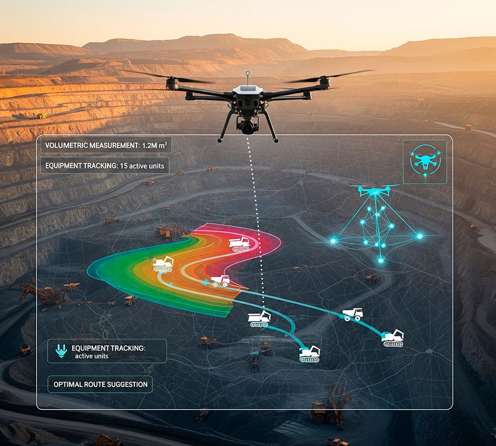 El uso de drones en minería
