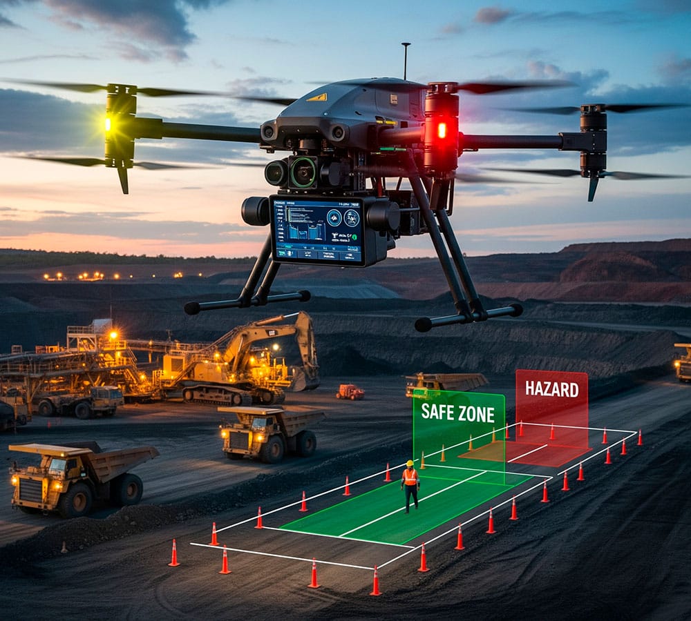 Seguridad minera con drones Seguridad minera con drones