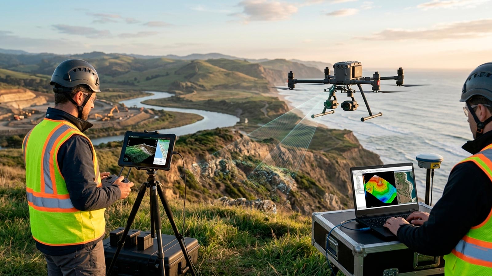 Optimización de tiempos en levantamientos lidar mediante flujos automatizados con dron Matrice 400