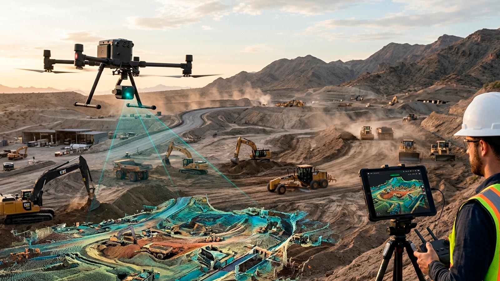 Precisión centimétrica en nubes de puntos DJI L3