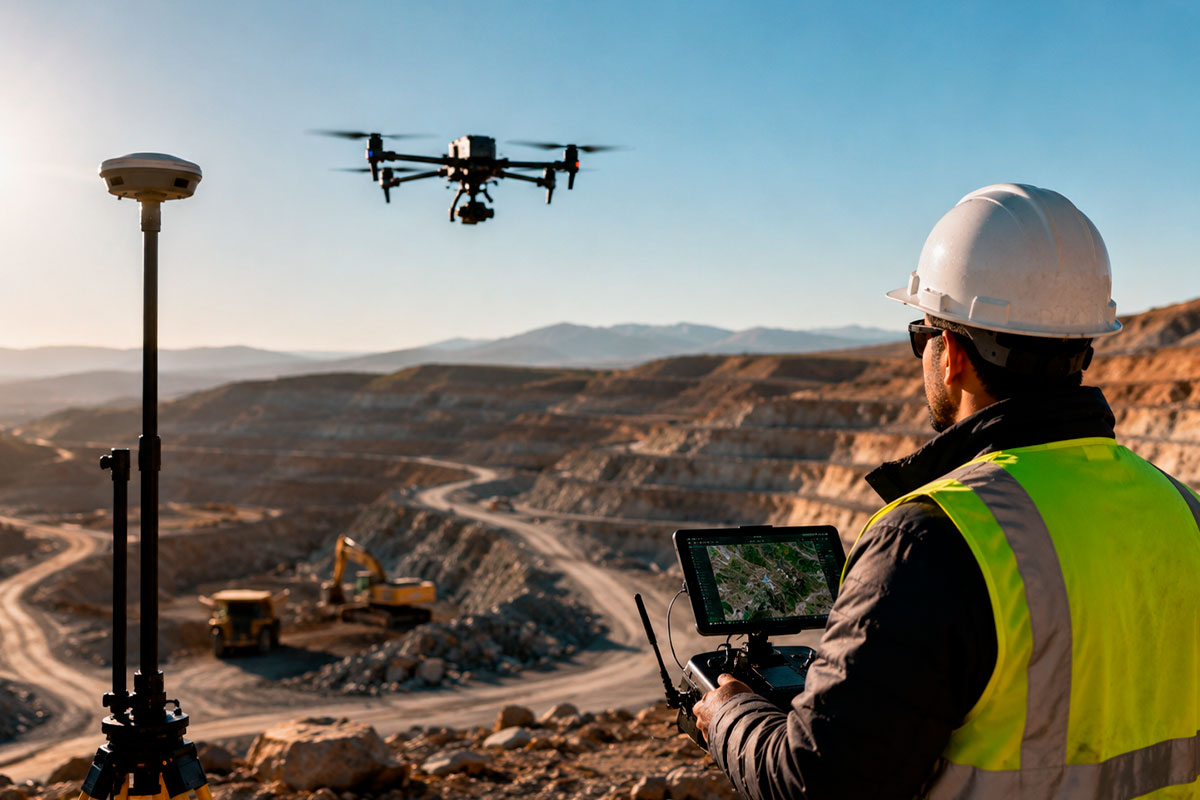 Procesamiento RTK en minería y construcción