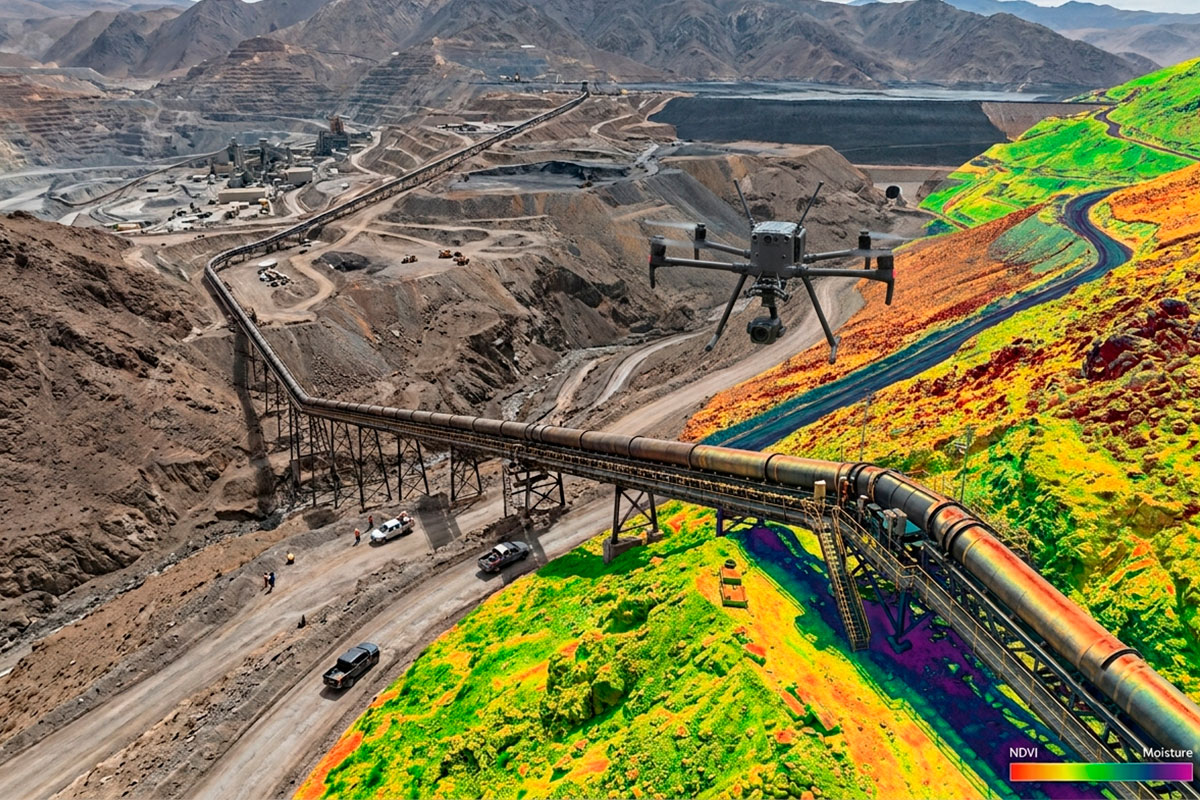 Análisis multiespectral en minería