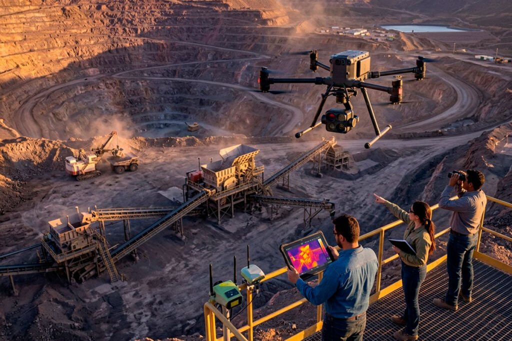 Drones RTK para minería