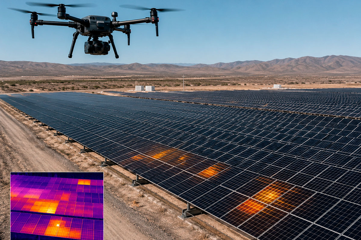 Monitoreo térmico en plantas fotovoltaicas