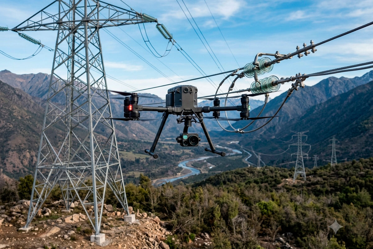 monitoreo autónomo de líneas eléctricas