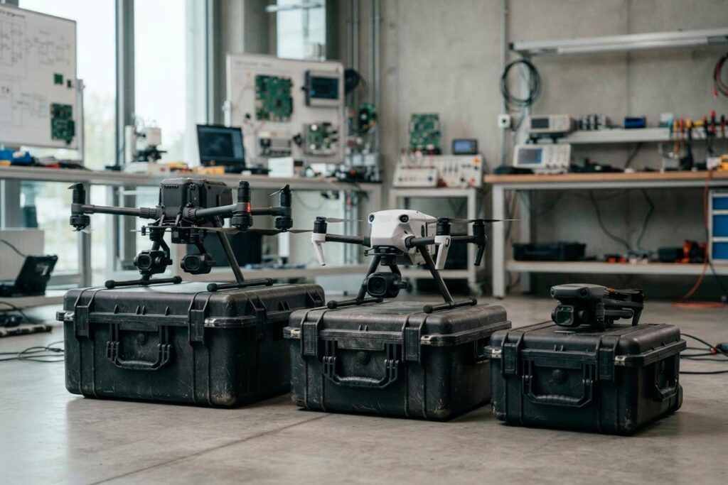 Comparativa de DJI Matrice 4T, Matrice 30T y Mavic 3 Thermal para inspección profesional